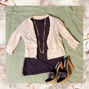 🌿{5 for $25} Cream Colored Cropped Cardigan